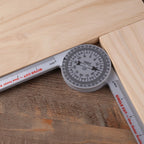 360-Degree Miter Saw Protractor Leveling Bubble Angle Finder with Pencil