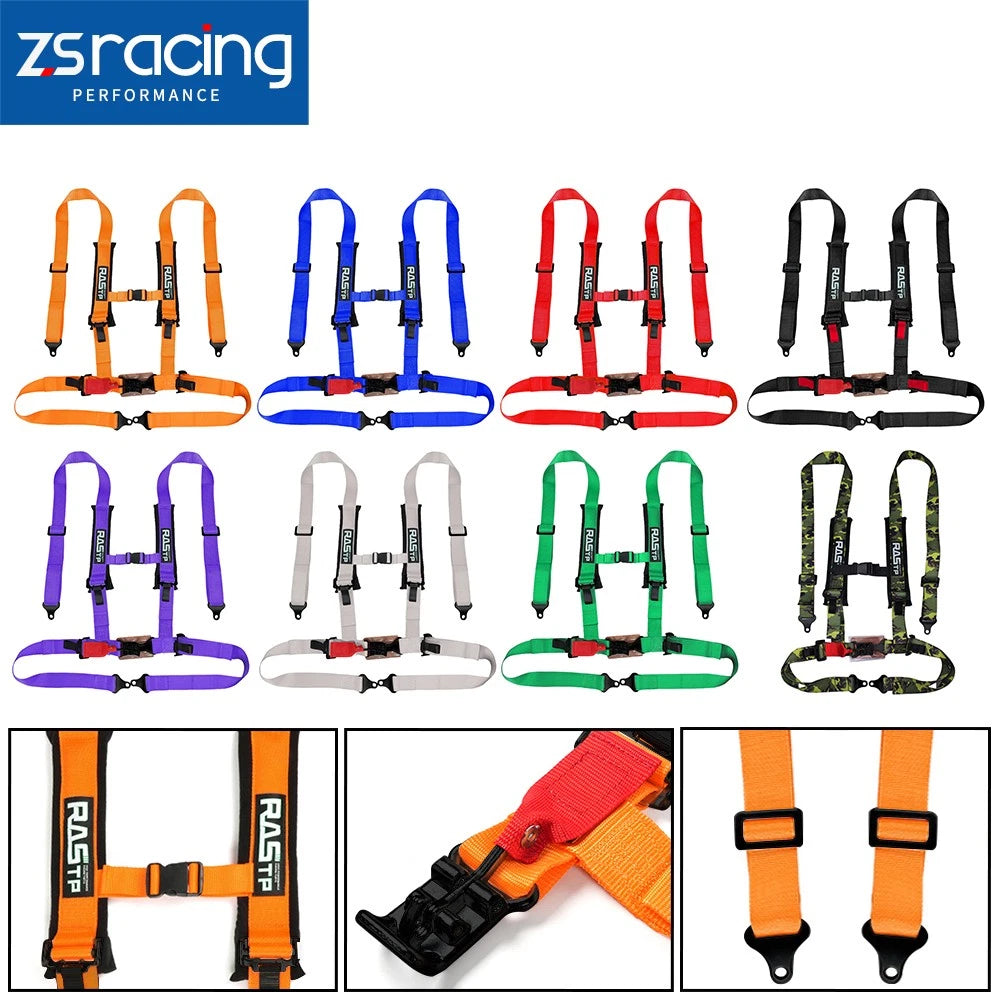 3IN Racing Seat Belt Harness 4 Point Quick Release for ATV UTV