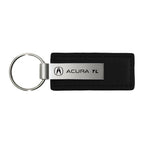 Black Leather Keychain KC1540.ATL - Officially Licensed for Acura TL