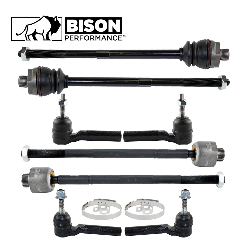 8pc Tie Rod End Kit for Chevy GMC 4WD (2010–2018)