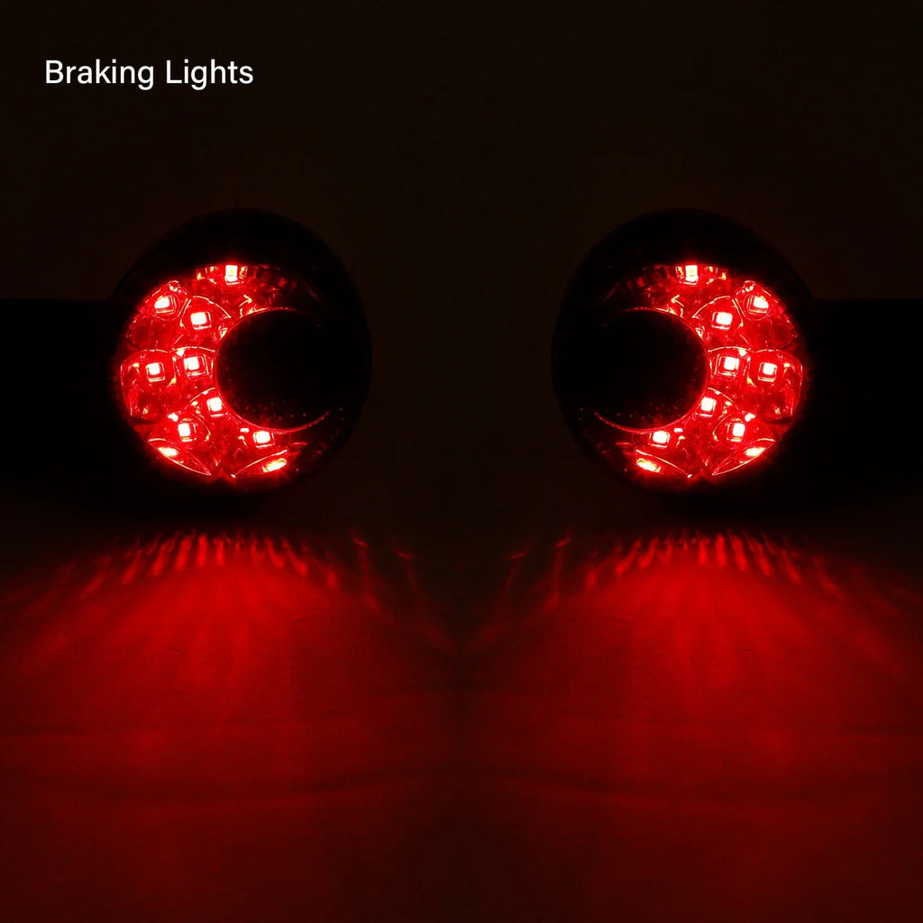 Black LED Amber Rear Turn Signals for Harley Sportster XL (1992-2022)