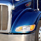 Pair of Headlights Front Replacement for Peterbilt 382 (1985–1987)