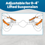 Rear Upper & Lower Control Arms for Jeep Grand Cherokee ZJ Wrangler TJ (1993–2006)