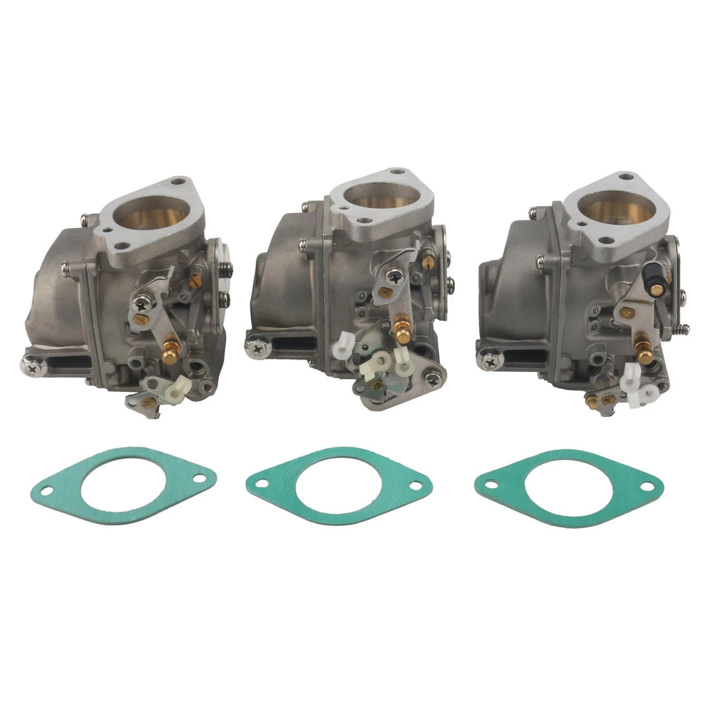 Carburetor Kit w/Gasket for Yamaha 2T 85-90HP Outboard (1985–1990) 688-14301 14302 14303