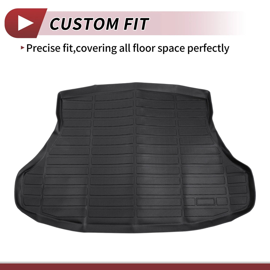 Cargo Liner Rear Trunk Mat for Honda Civic (2012–2015) TPE Black Long Grid