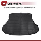 Cargo Liner Rear Trunk Mat for Honda Civic (2012–2015) TPE Black Long Grid