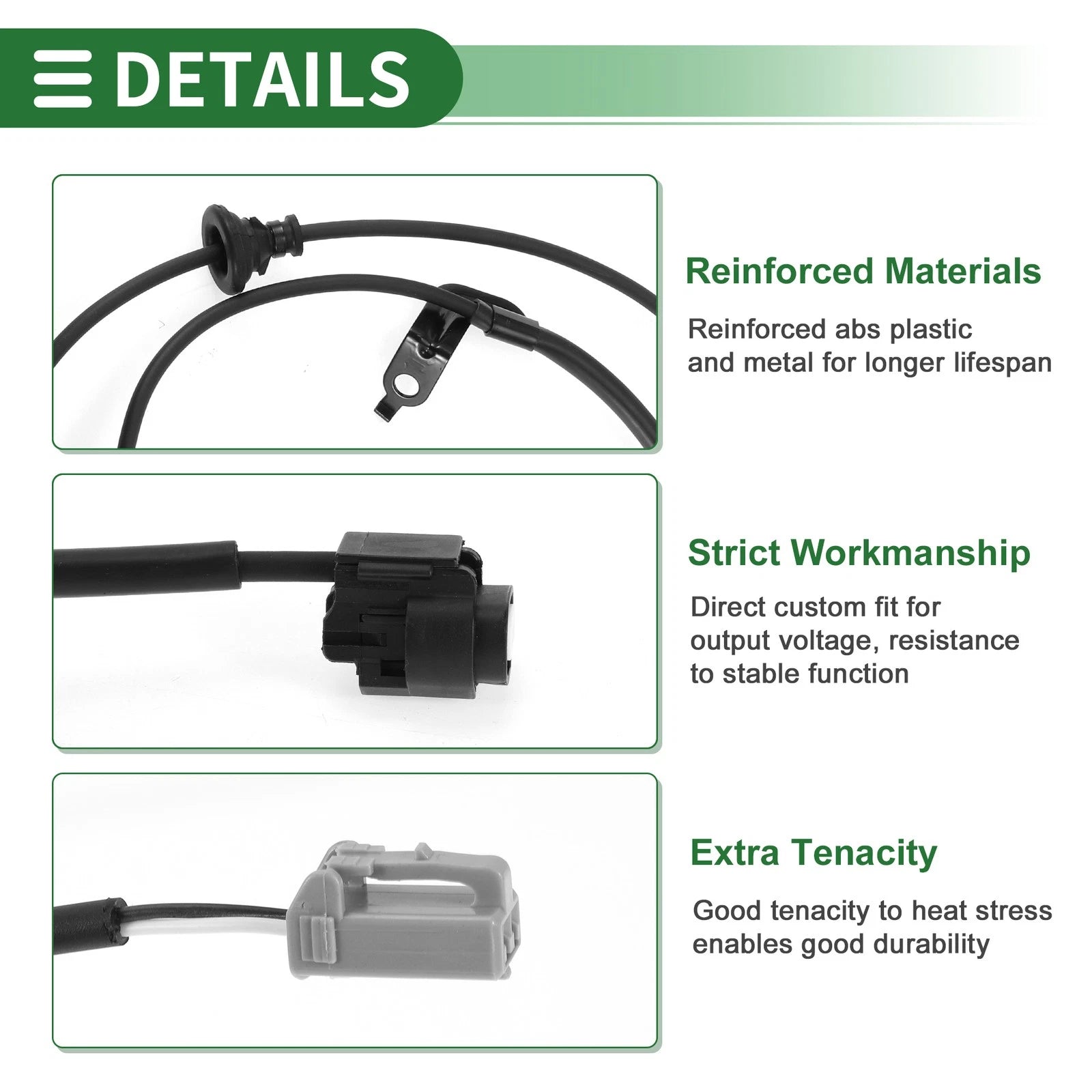 ABS Wheel Speed Sensor No. 8951633020 for Toyota Camry (Rear Left)