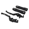 Folding Black Brake Clutch Lever Grip Set for Yamaha MT-15 XSR155 (2018-2023)