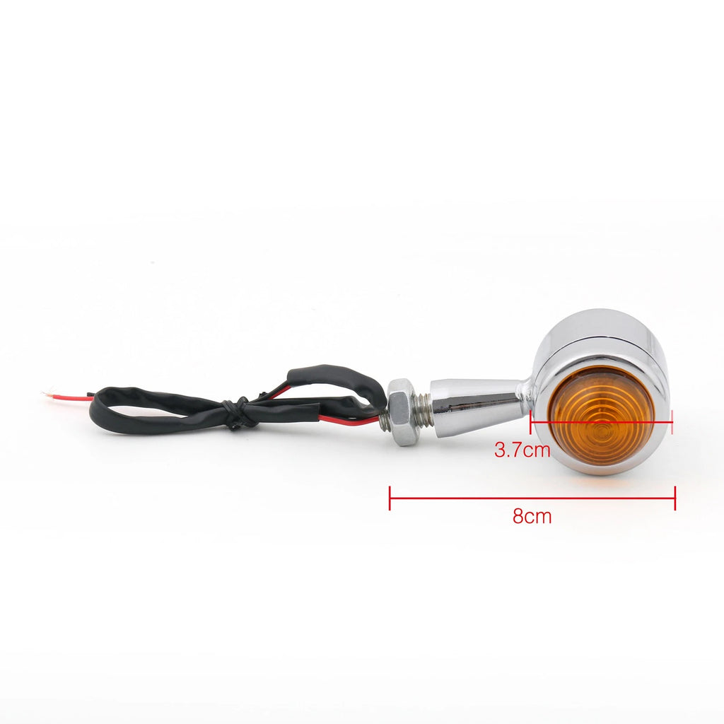2X Bullet Mini Heavy Duty Motorcycle Turn Signal Indicators Light Blinkers for Motorcycle