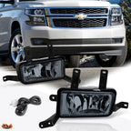 Set of 2 Smoked Lens Front Bumper Fog Lights for Chevy Suburban/Tahoe (2015–2020)