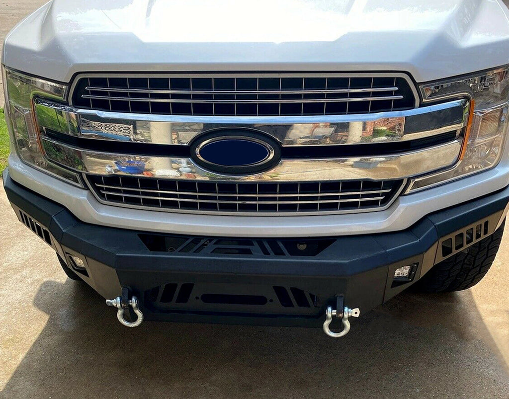 Front Bumper with LED Light D-Rings for Ford F-150 (2018-2020)