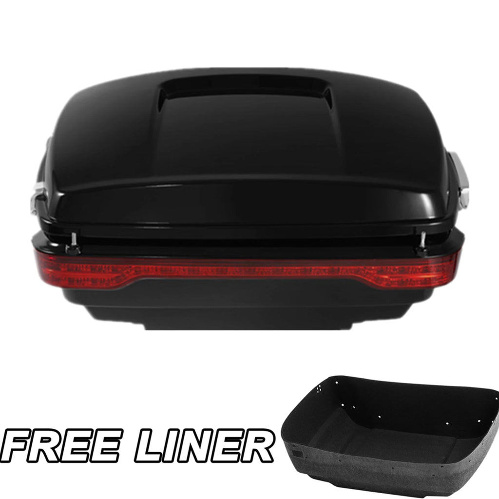 Matte King Trunk with Brake Tail Light for Harley Touring Road King (2014–2023)