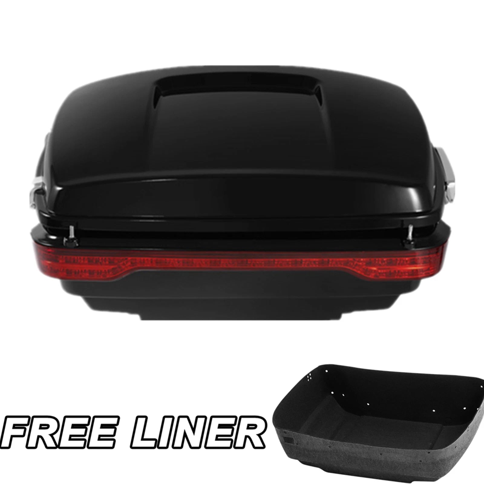 Matte King Trunk with Brake Tail Light for Harley Touring Road King (2014–2023)