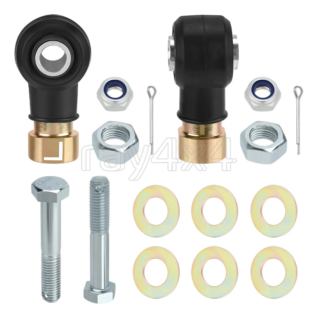 2x Tie Rod Ends Kit for Polaris RZR 570 800 900 Brutus HD ACE 325/570/900 EM1400