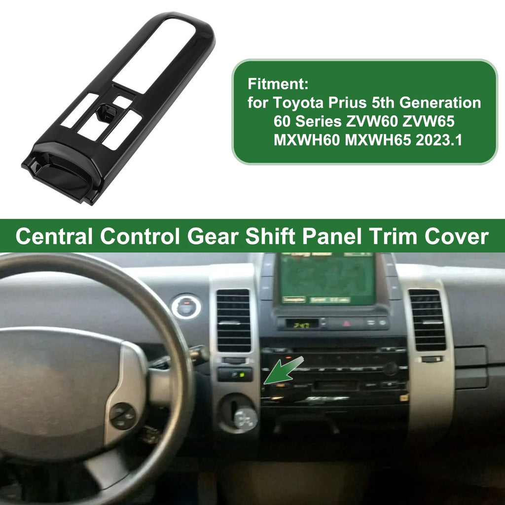 Central Control Gear Shift Panel Trim Cover for Toyota Prius (2016–2023)