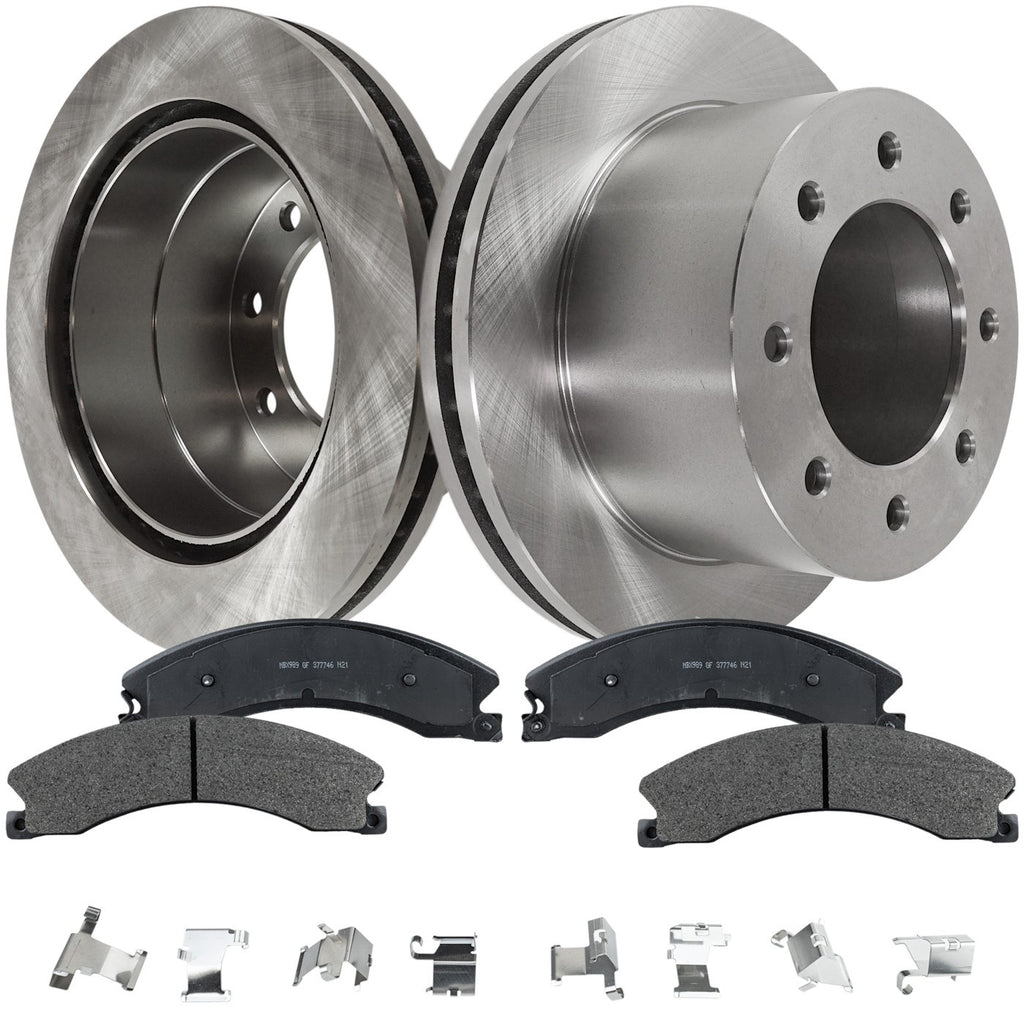 Disc Brake Rotor and Pad Kit for Chevrolet Silverado 3500 HD (2011–2015)