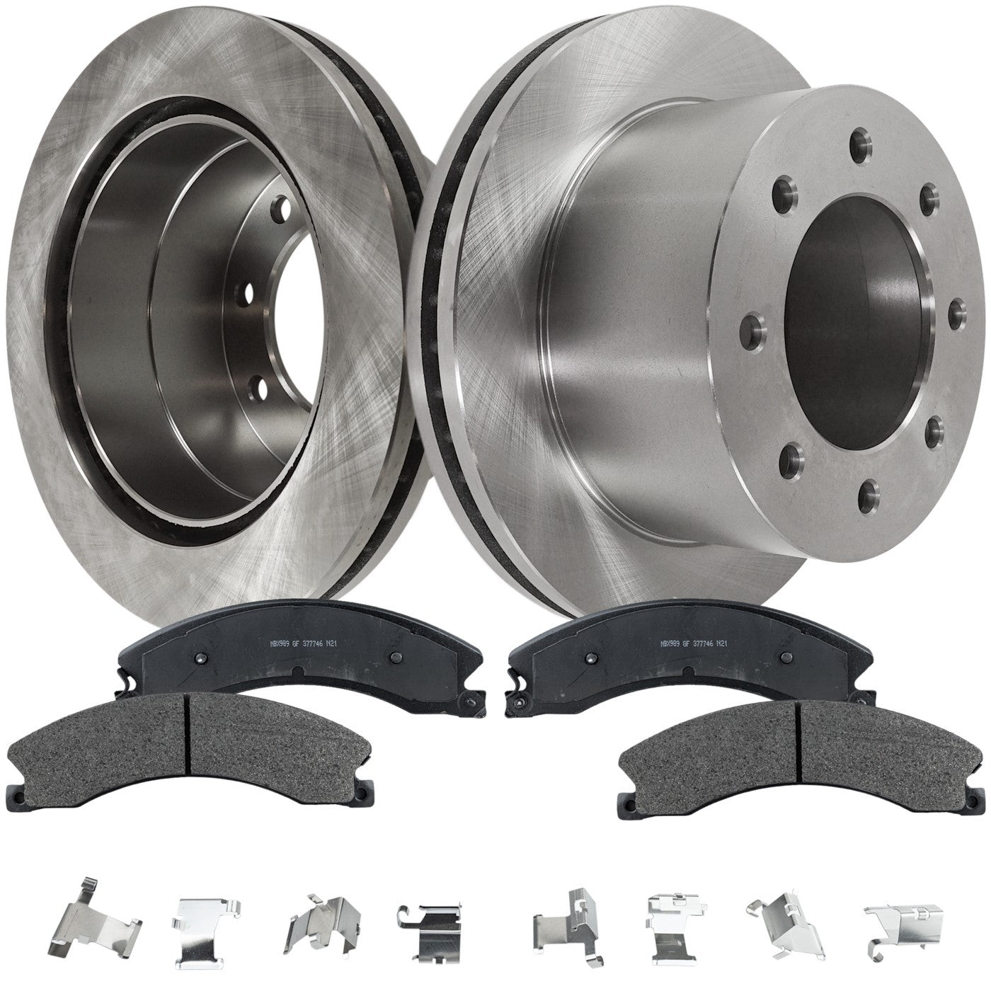Disc Brake Rotor and Pad Kit for Chevrolet Silverado 3500 HD (2011–2015)