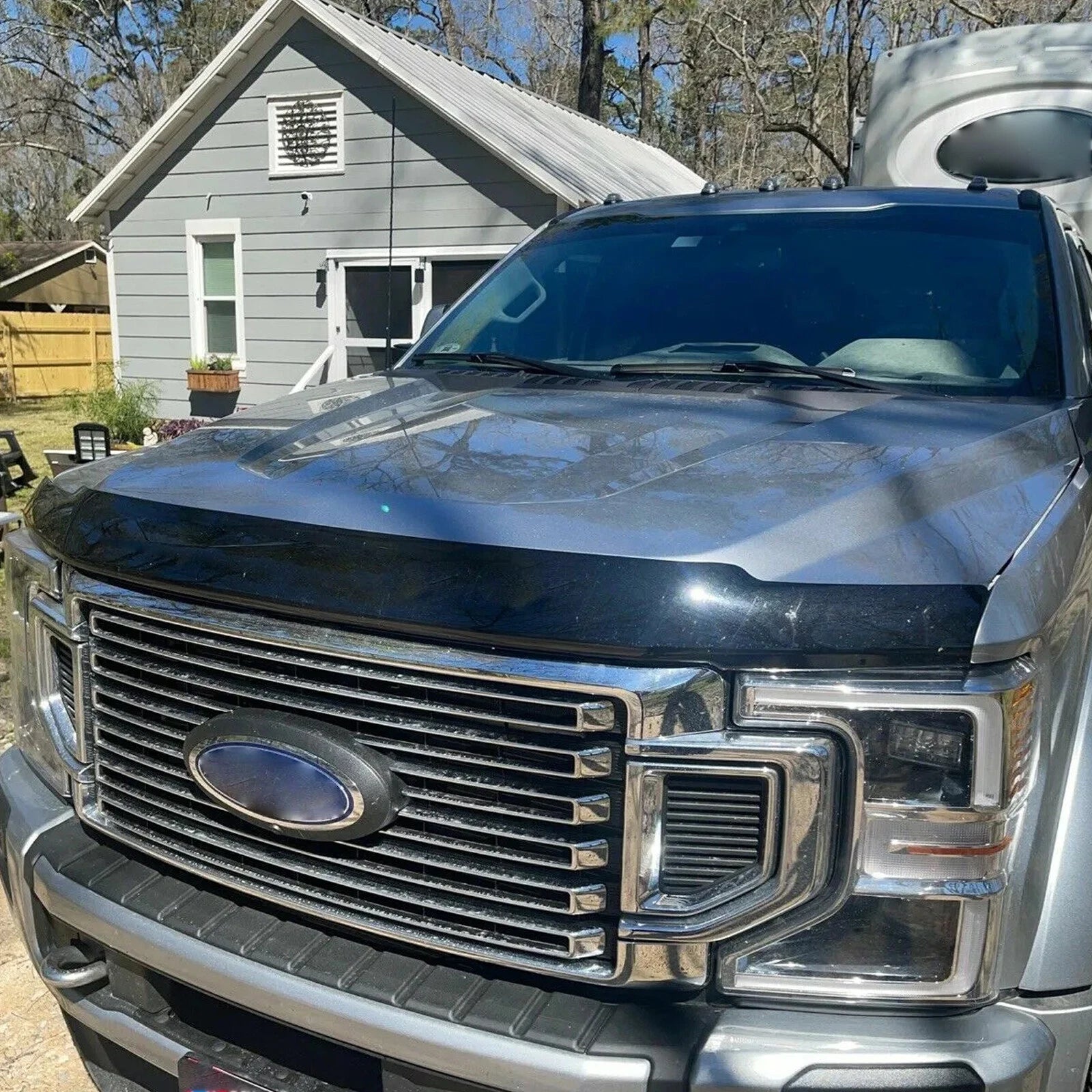 Hood Deflector Bug Shield for Ford F250 F350 Super Duty (2017–2022)