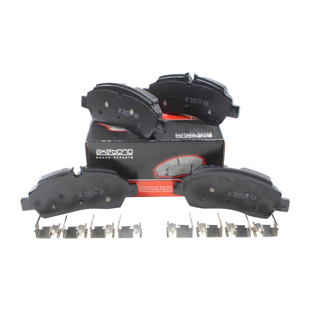 Set of 4 Akebono Severe Duty Rear Disc Brake Pads for Ford Transit 150 250 350 HD