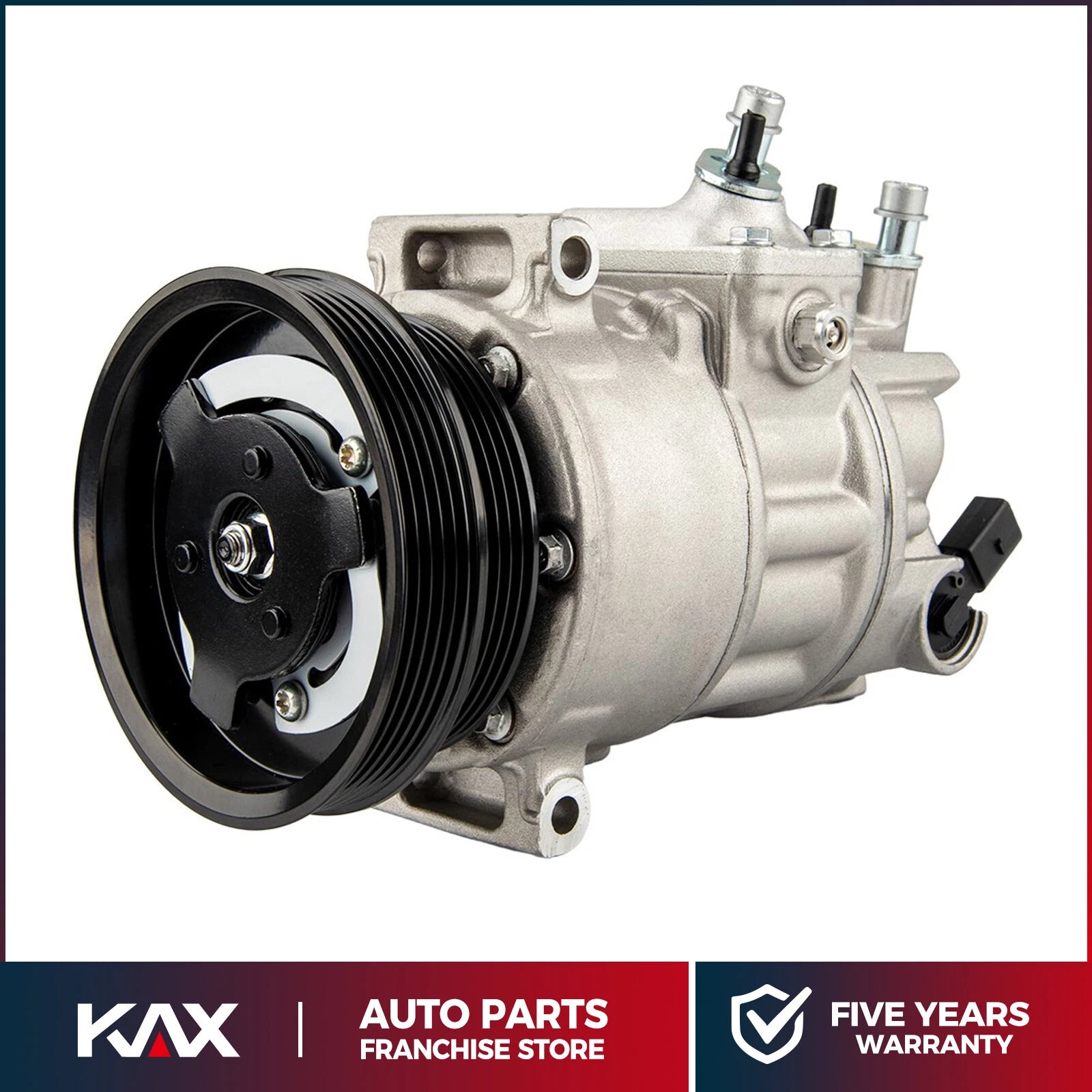 AC Compressor with Clutch for Volkswagen Beetle Jetta Golf Passat (2006–2014)