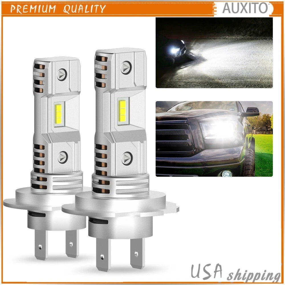 2X H7 LED Headlight Bulb Kit for AUXITO (6500K, 30000LM)