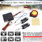 Universal 12V Motorcycle Alarm System Anti-theft Security Remote