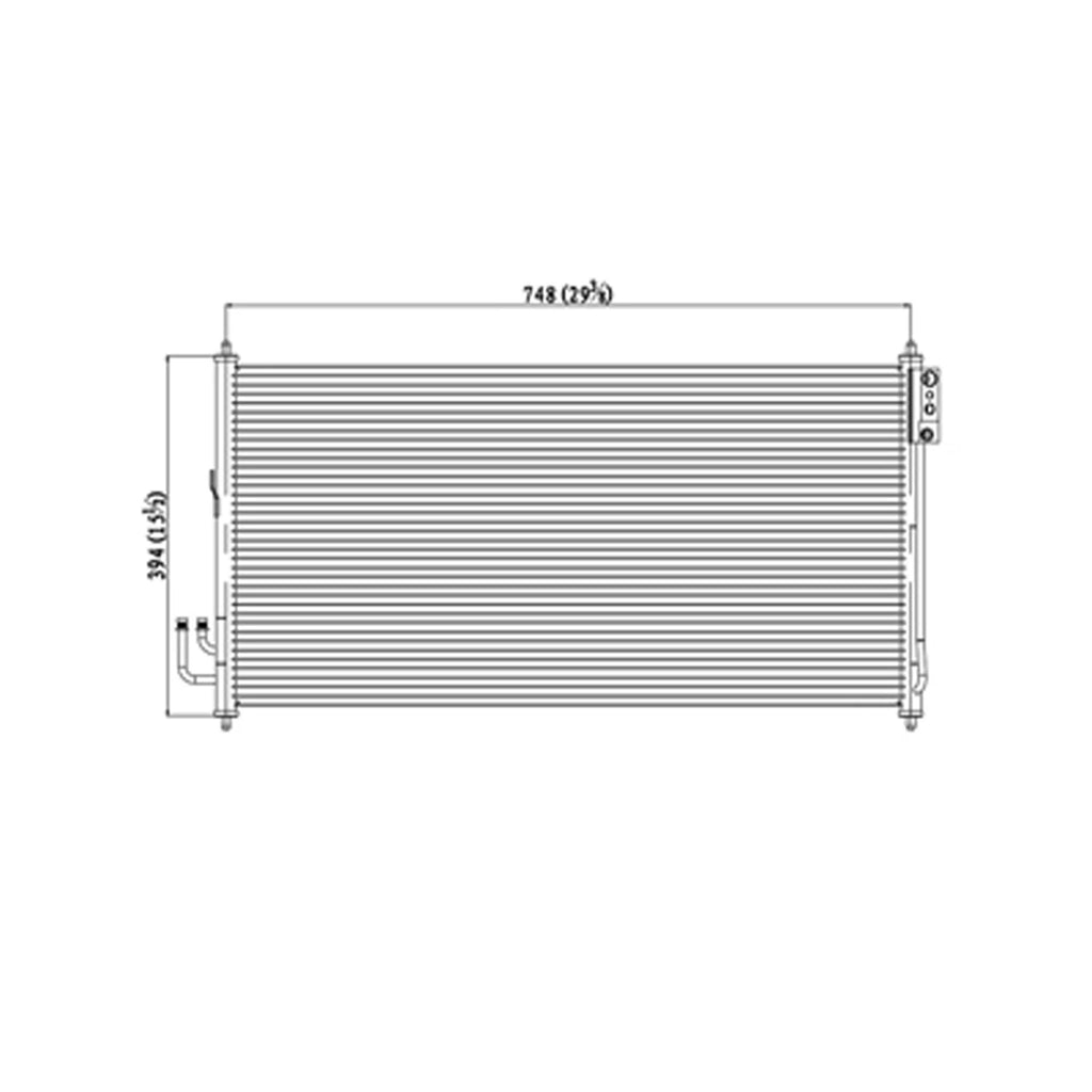 Replacement A/C Condenser Repair Part For 2003-2007 Nissan Murano