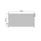 Replacement A/C Condenser Repair Part For 2003-2007 Nissan Murano