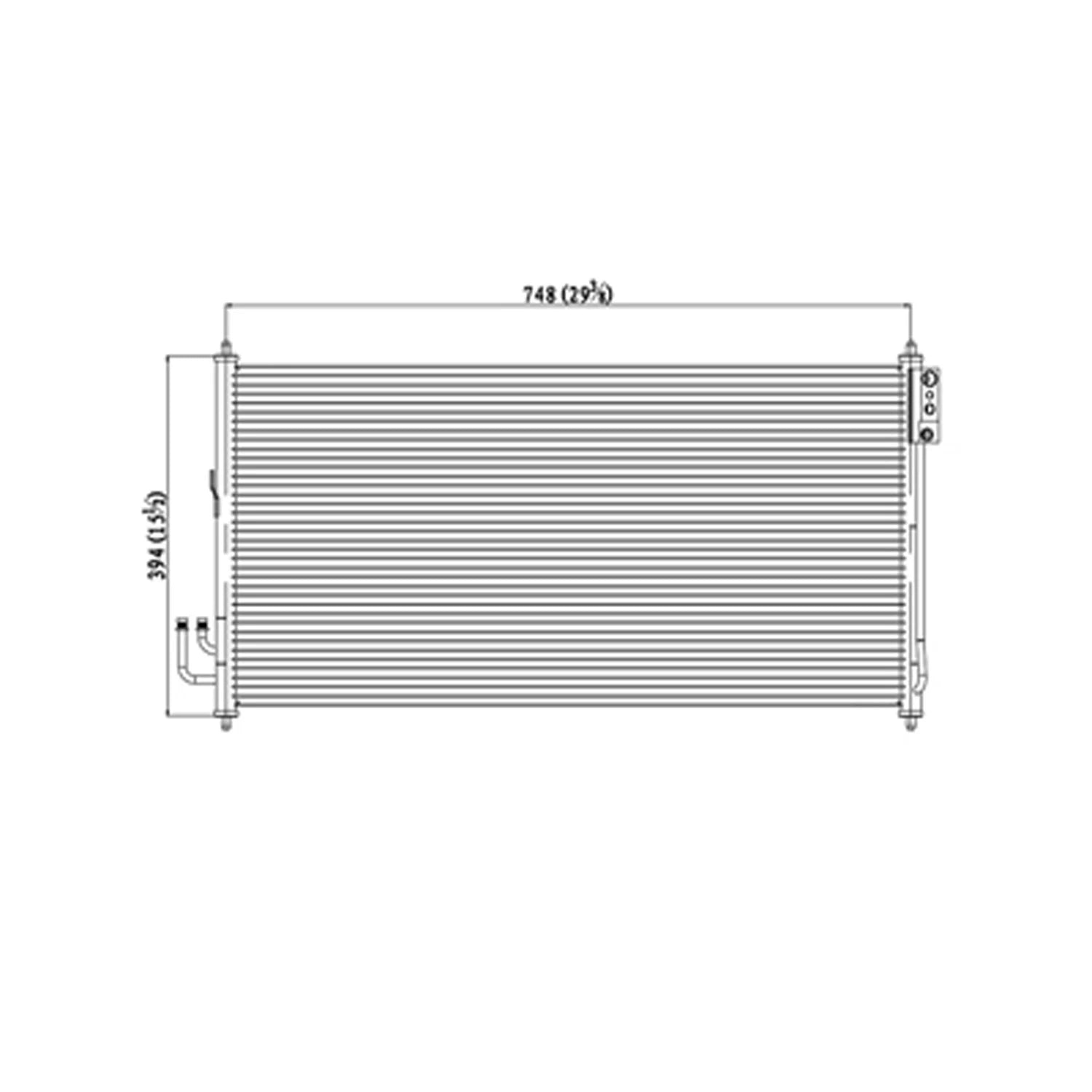 Replacement A/C Condenser Repair Part For 2003-2007 Nissan Murano