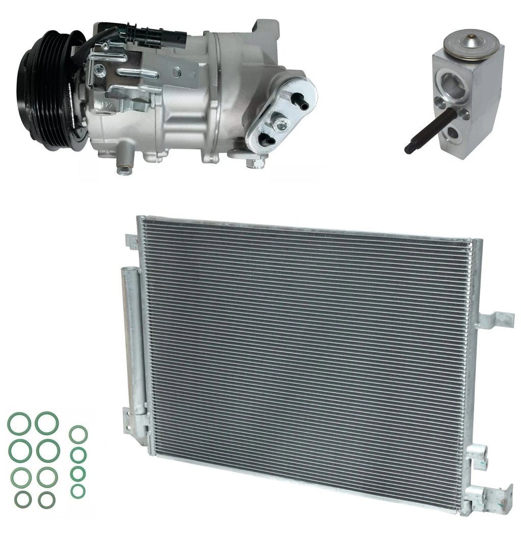 AC Compressor Kit with Condenser Replacement for Cadillac CTS 2.0L (2016–2016)