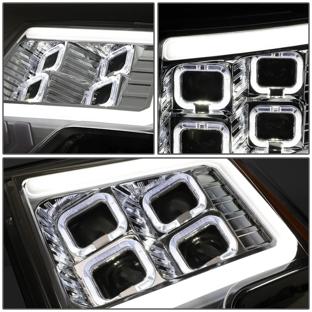LED DRL Halo Projector Headlights for Ford F-150 (2009–2014)