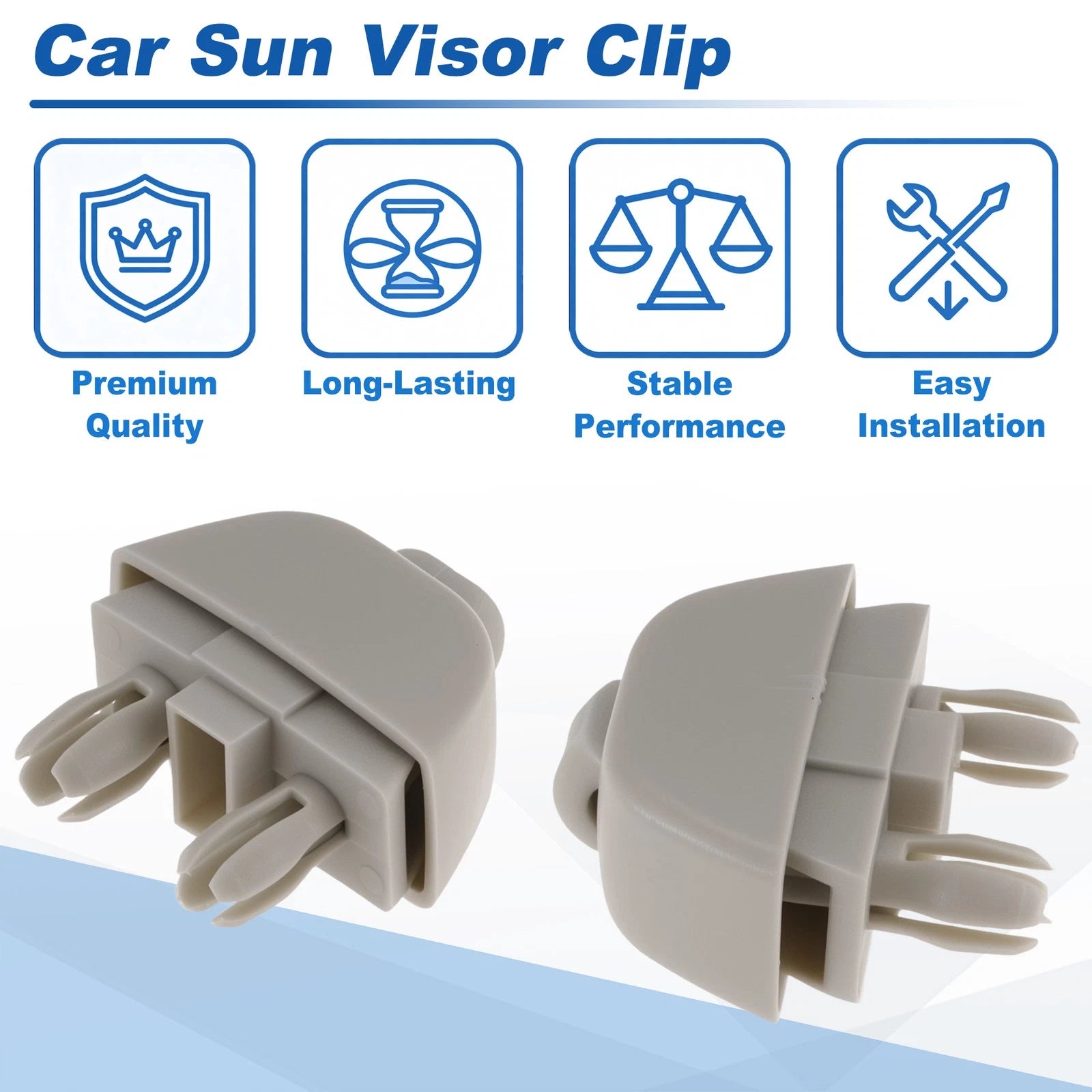 Sun Visor Clip for Audi A6 C6 A8 (2004–2011) 4F0857561/6RD857561