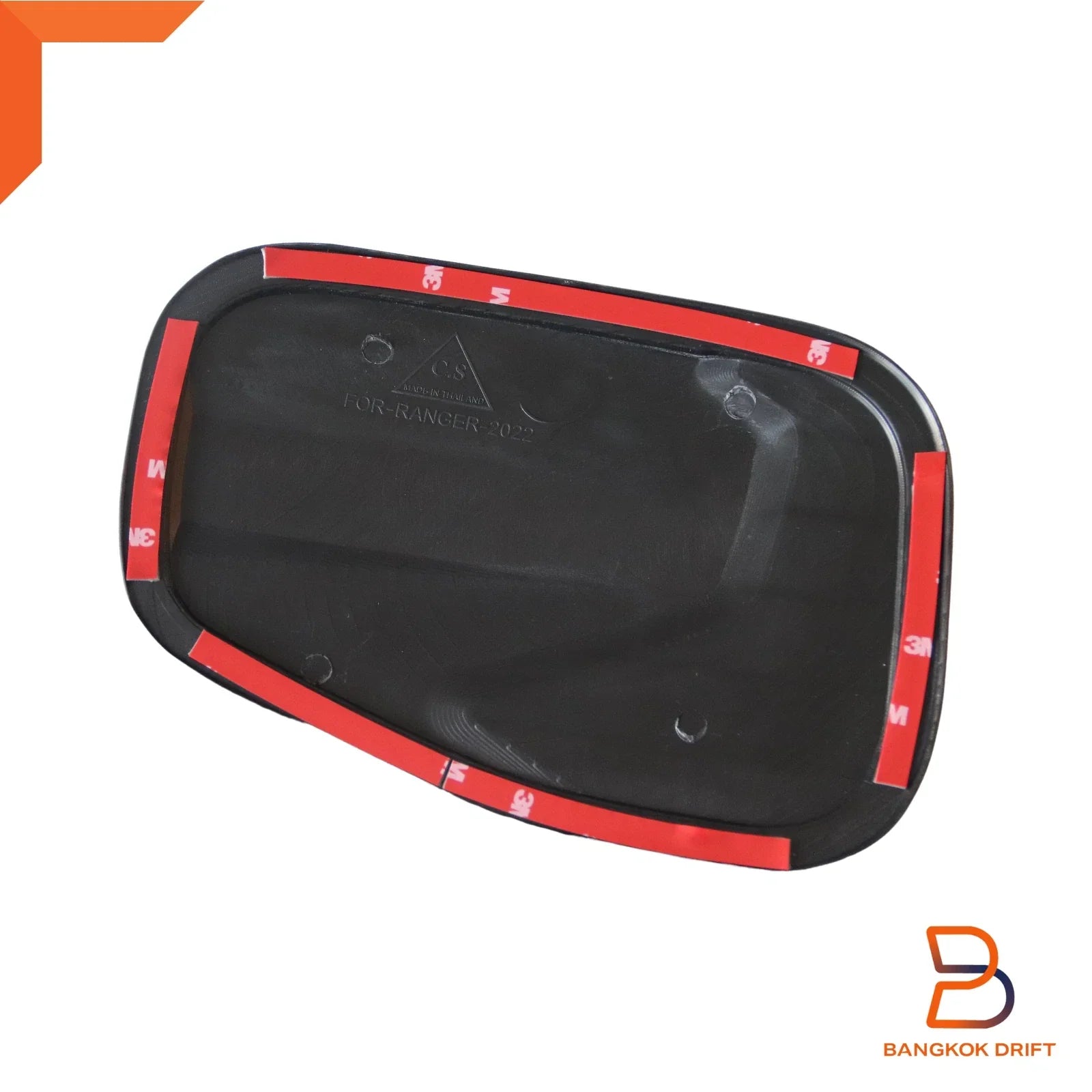 Black Fuel Oil Tank Cap Cover Trim for Ford Ranger Ute (2022-2024)