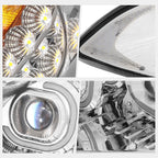 LED DRL Halo Dual Projector Headlights for International Harvester ProStar (2009–2018)