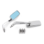 Set of 2 Universal 8mm 10mm Motorcycle Rearview Side Mirrors for Honda Kawasaki