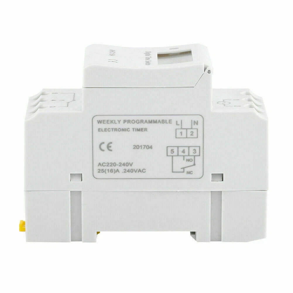 Digital LCD Power Programmable Timer Switch Relay for DIN Rail