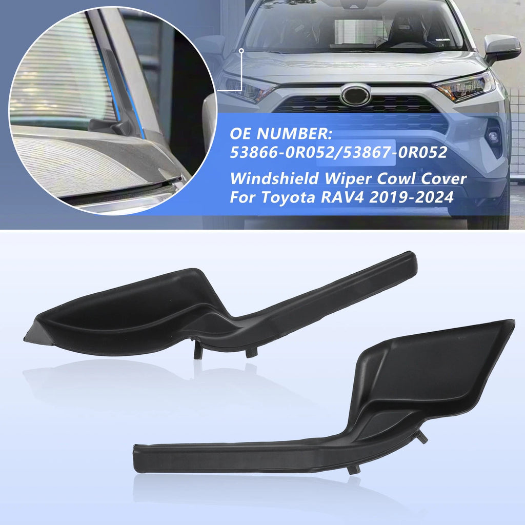 Front Windshield Wiper Side Cowl Trim Cover for Toyota RAV4 (2019–2024)