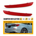 Set of 2 Rear Bumper Reflectors for Honda Civic EX LX (2022–2023) Red Lens