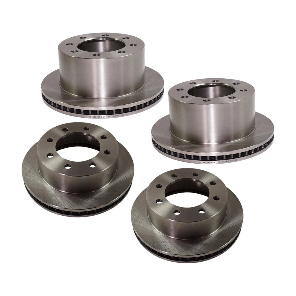Front and Rear Disc Brake Rotors for Dodge Ram 2500 3500 (2001–2002)