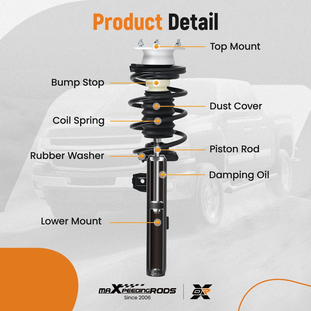 Complete Strut Set for BMW 323i 325i (2006-2011)