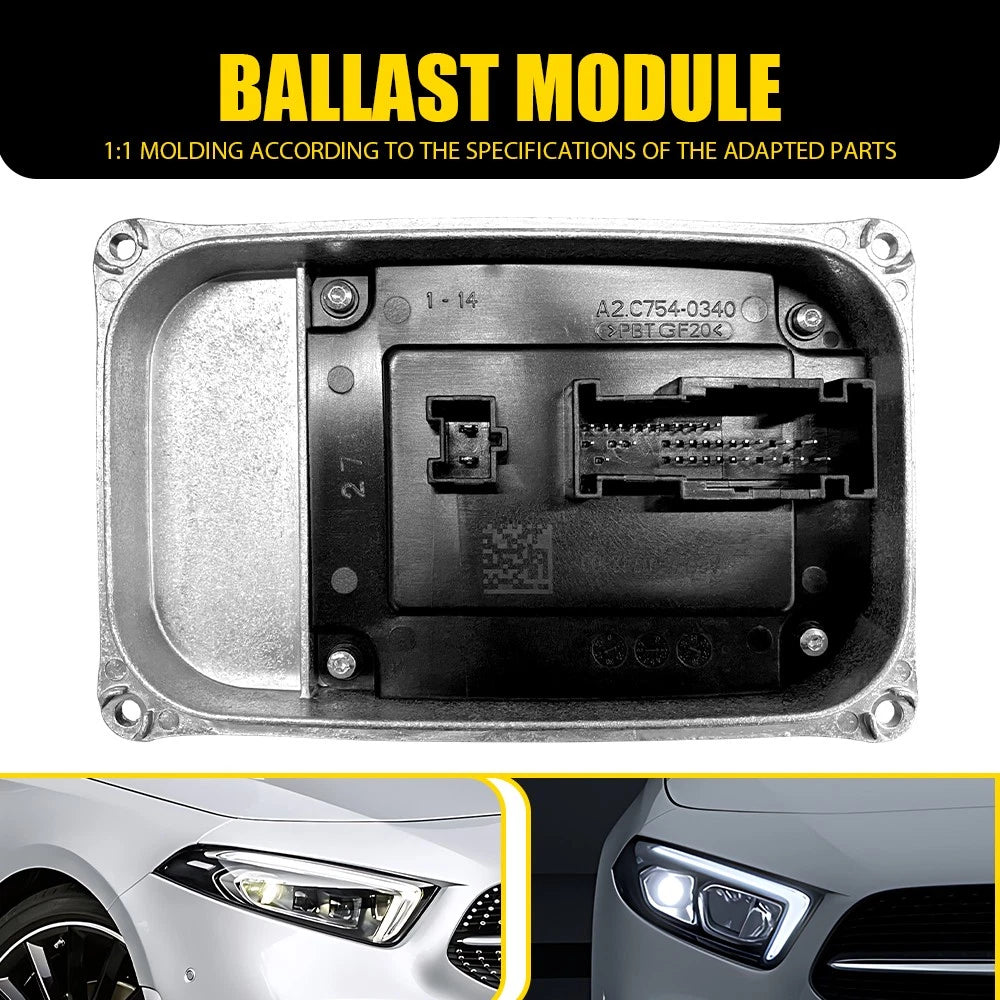 LED Headlight Module Control Unit for Mercedes A220 C300 CLA250 GLA35 GLC43 (2019–2023)