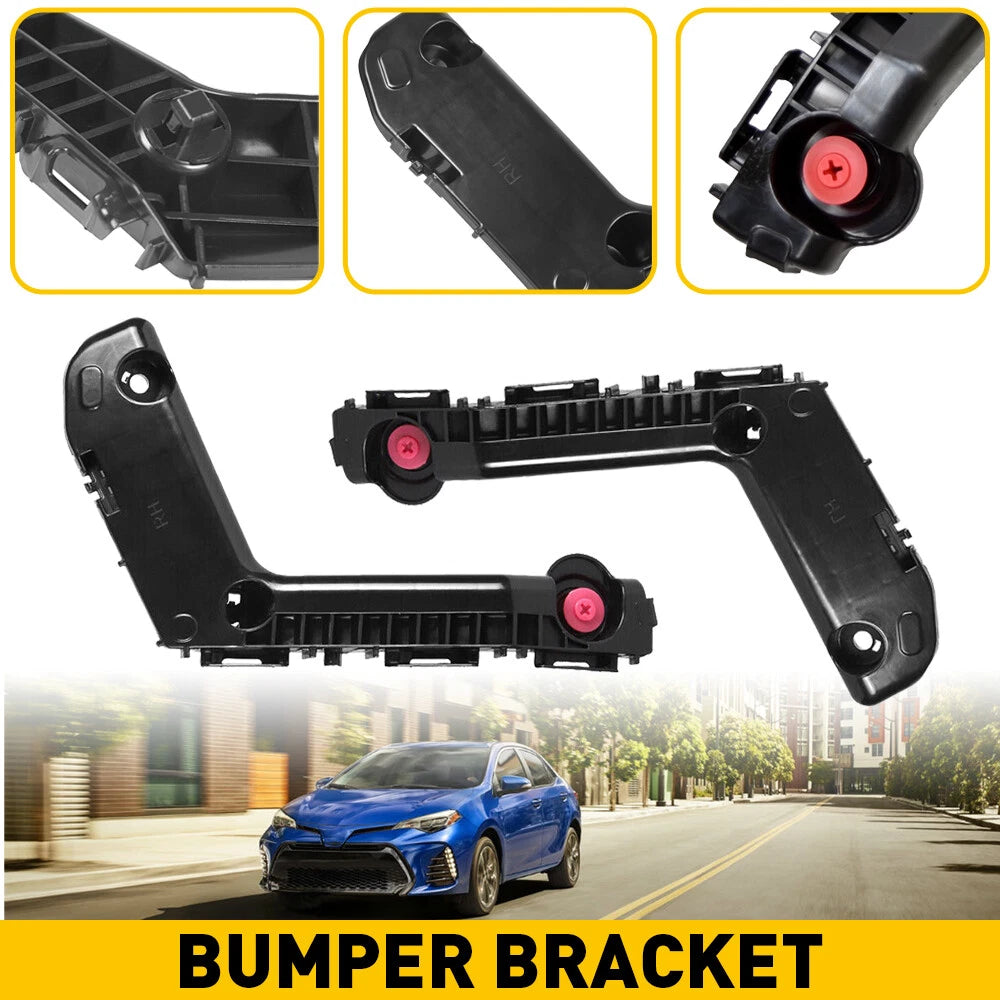 Set of 2 Front Bumper Side Brackets for Toyota Corolla (2017–2019)
