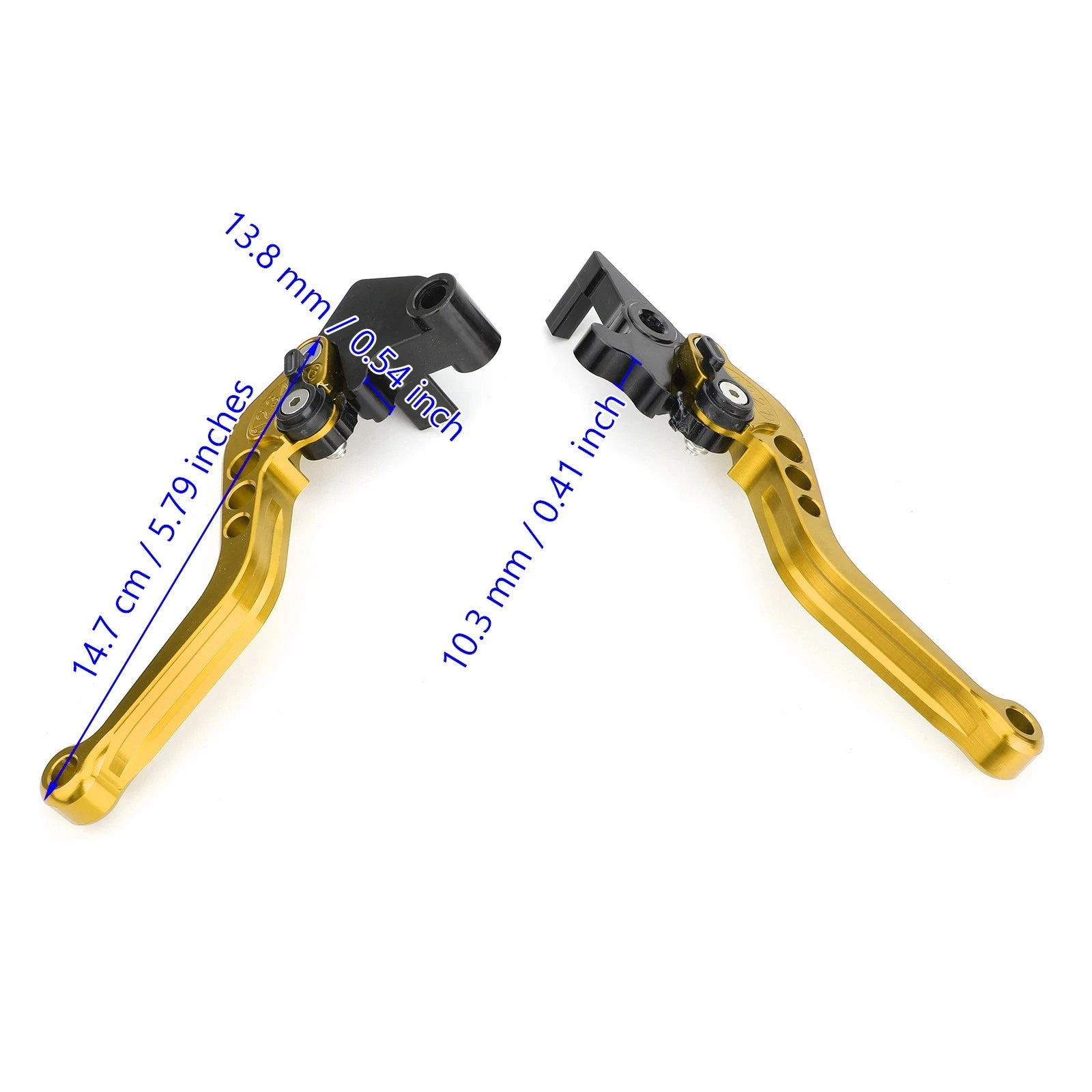 Brake Clutch Levers for Kawasaki Ninja 250 300 (2013–2018) Gold