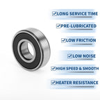 1 Pc 6203VV Deep Groove Ball Bearing for Scooter Skateboard Wheel (17x40x12mm)