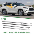 Set of 4 Weatherstrip Window Seal No.757200E080 for Toyota Highlander (2015–2020)