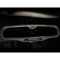 Polished Stainless Steel Rear View Mirror Trim w/Flags for 97-04 Chevy Corvette