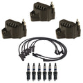 3 Ignition Coils & 6 Spark Plugs Kit for Buick Pontiac Chevrolet (3.8)
