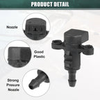 2X Windshield Wiper Washer Nozzle Spray Jet for Kia Forte (2010–2018) No. 986303X000