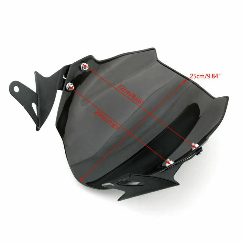 Windshield for Ducati Monster 659/696/795/796/1100/S (2008–2019) Black T9