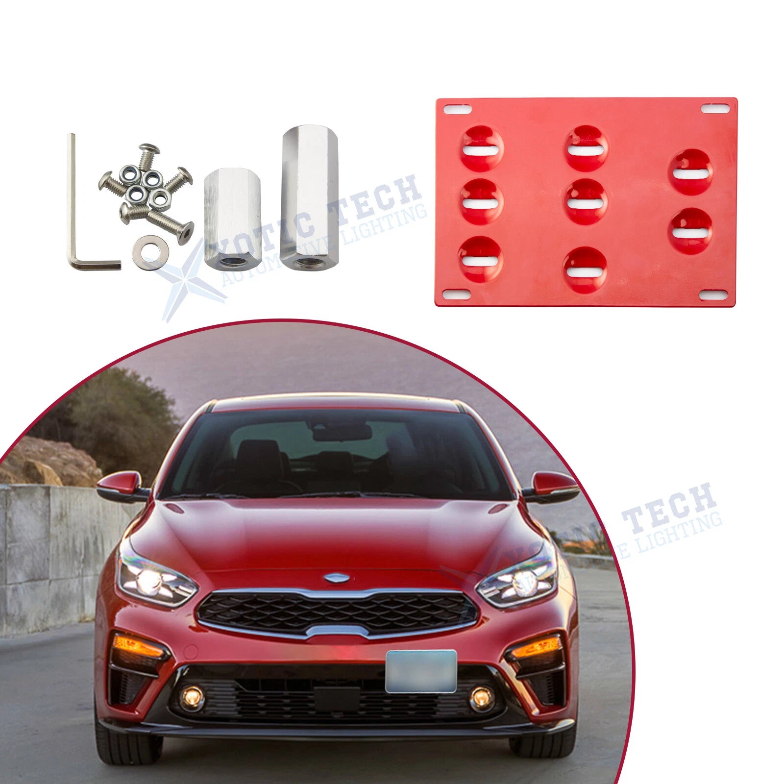 Front Bumper Tow Hook Mounting Bracket for Hyundai Elantra (2017–2020)